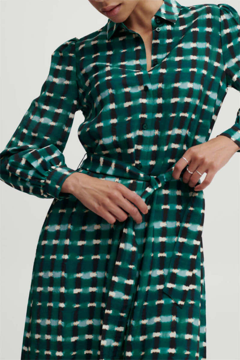 Ibine shirt dress, sea green