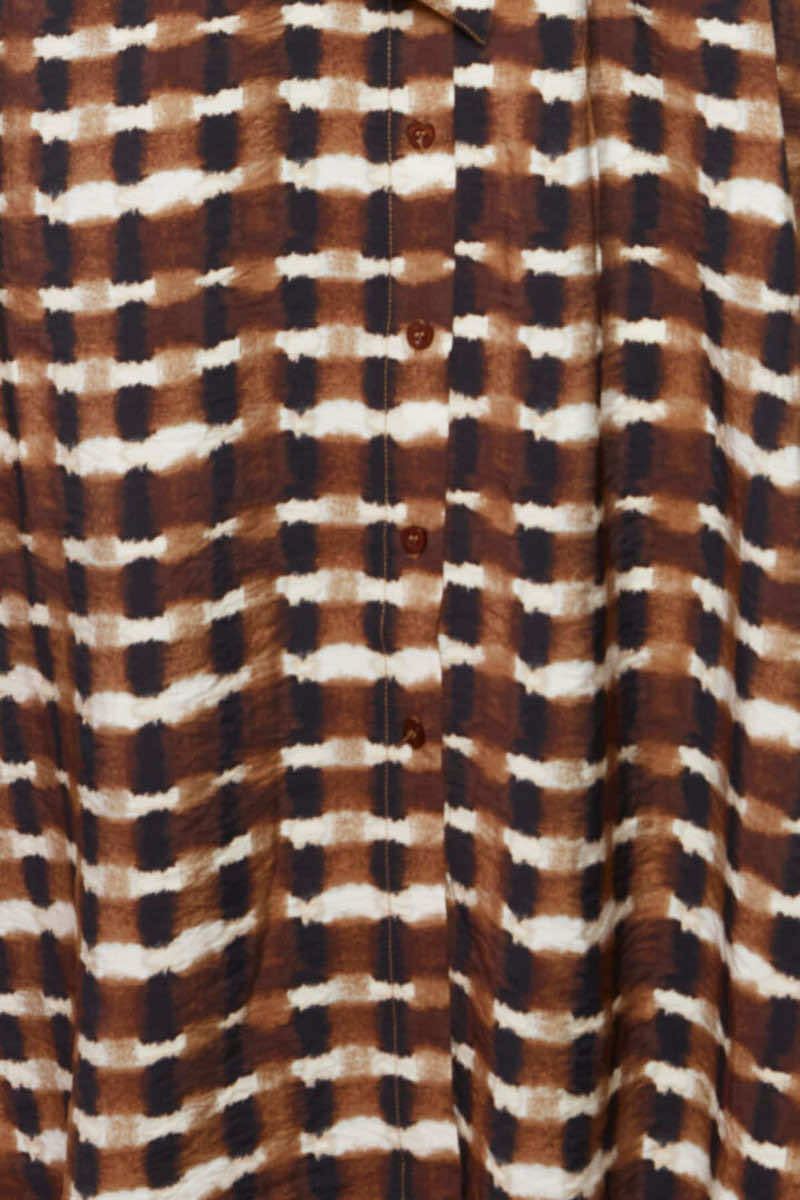 Ibine shirt dress, coffee