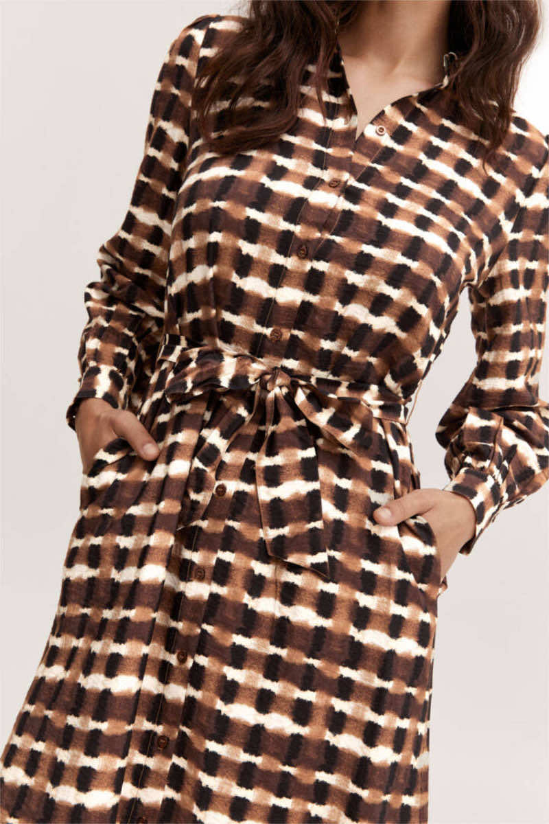 Ibine shirt dress, coffee