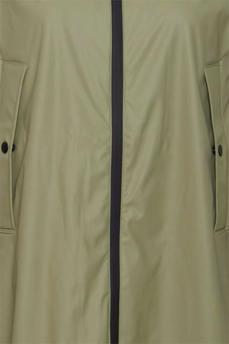 Avan long raincoat, sage