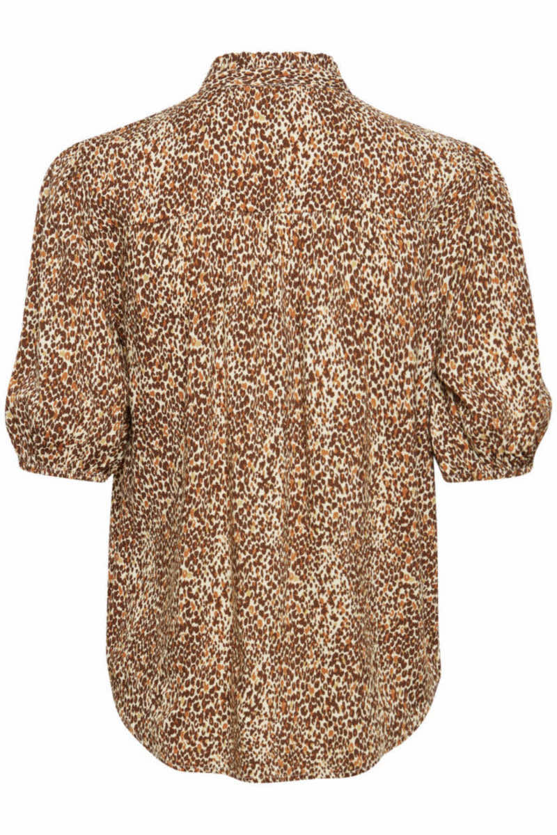 Joella short sleeve blouse, coffee