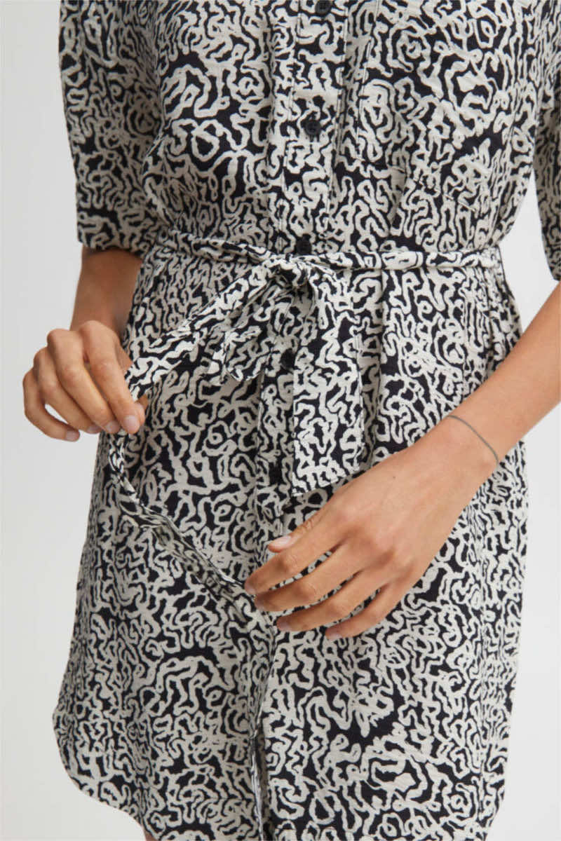 Ilamo belted tunic, birch