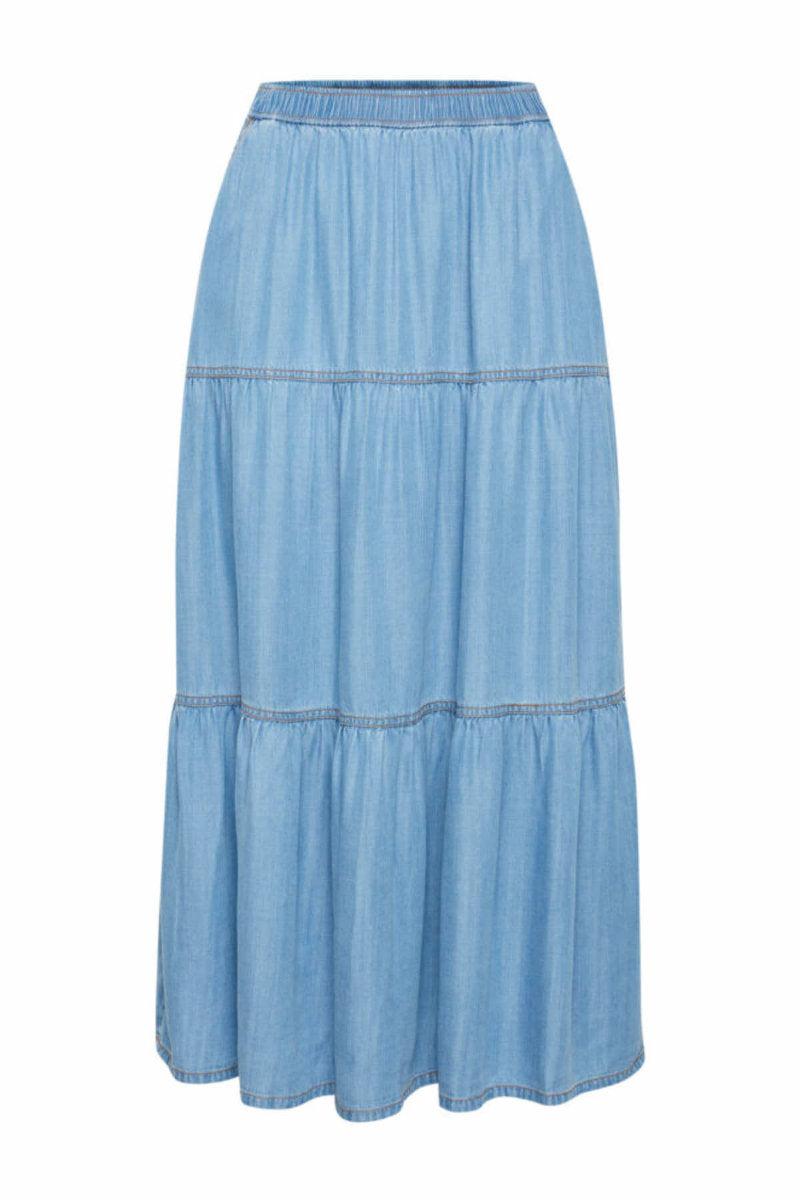 Lana Long Skirt, light denim