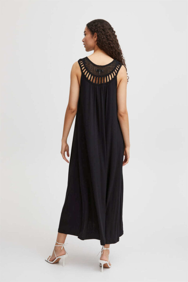 Pipa maxi dress, black