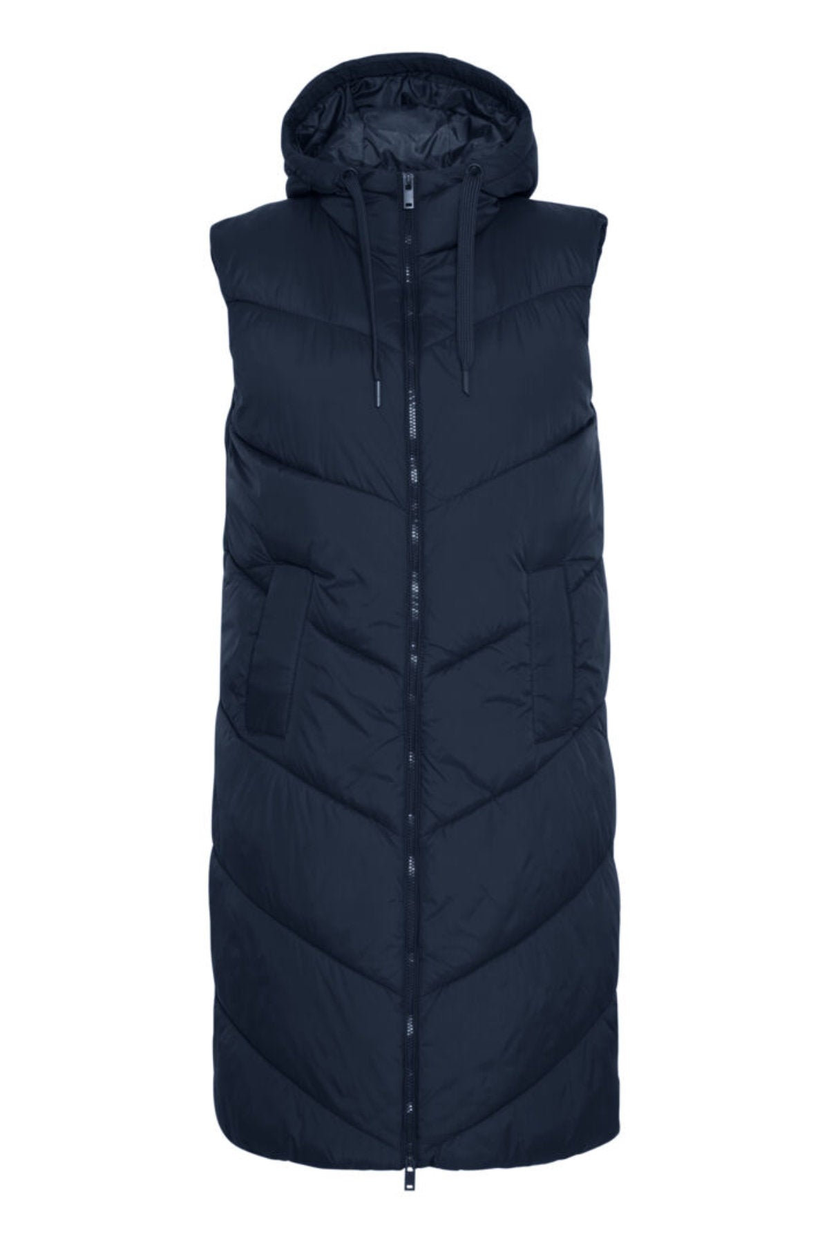 Bomina long gilet, navy