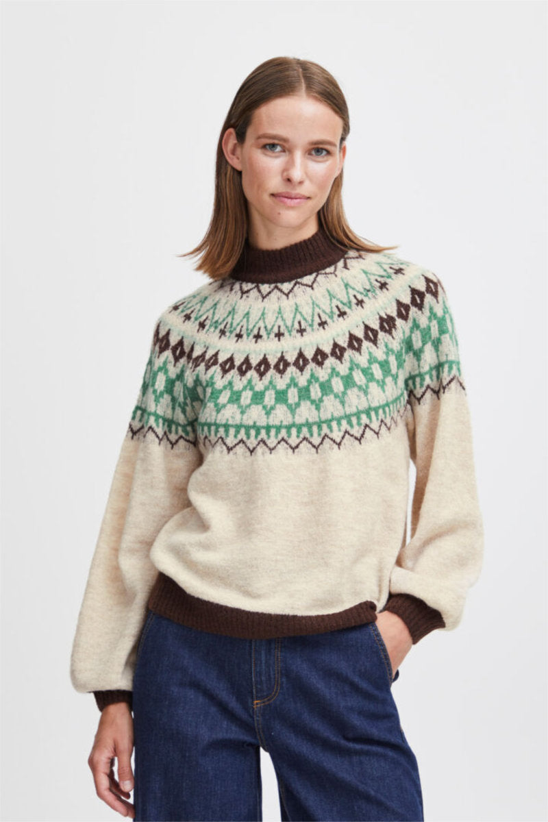 Maritne scandi jumper, frost grey