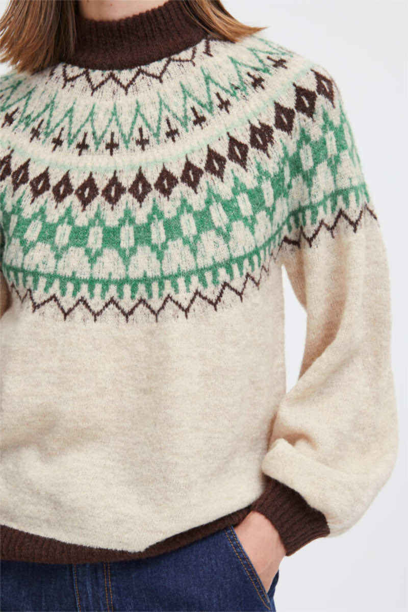 Maritne scandi jumper, frost grey