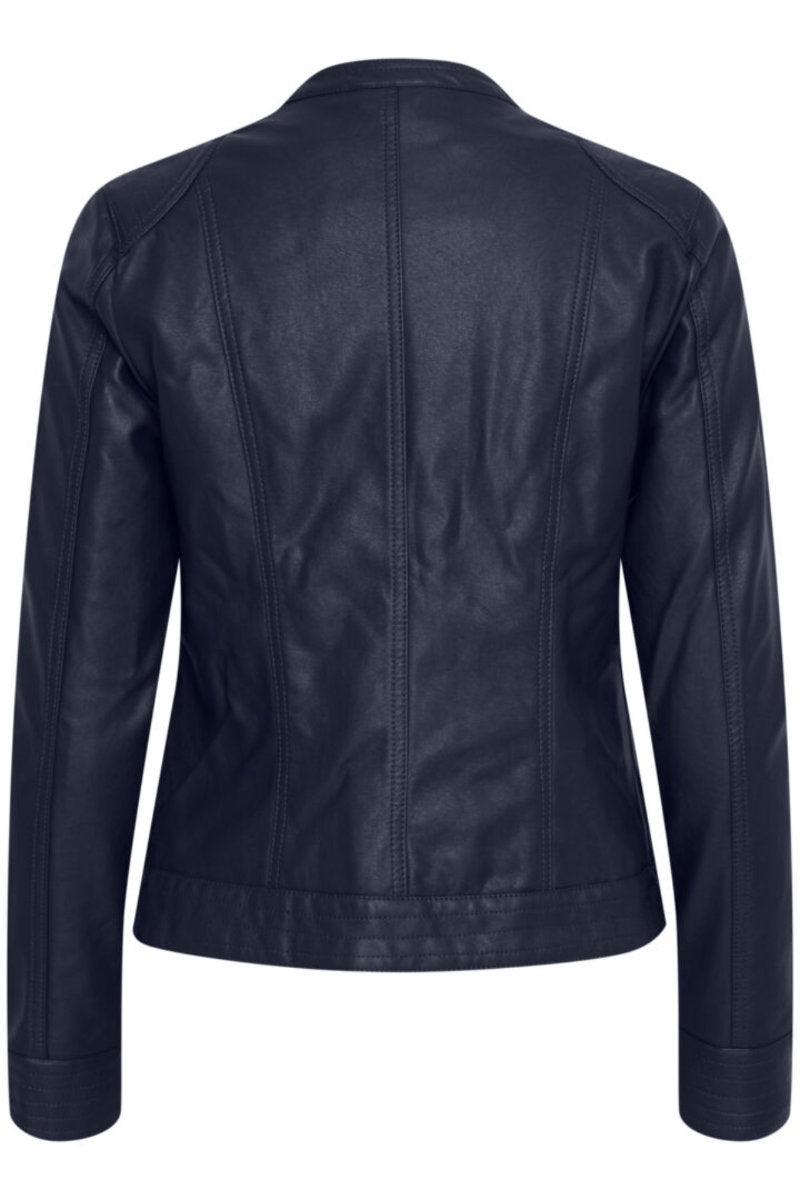 Acom faux leather jacket, black