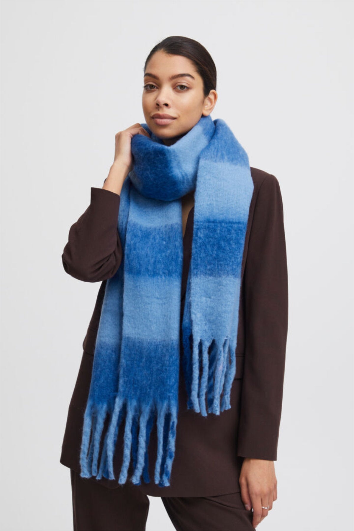 Villan Scarf, nautical blue