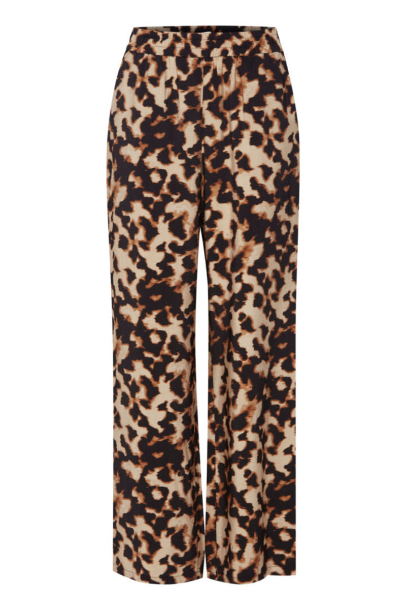 Ibine Wide-leg Trousers, Brown