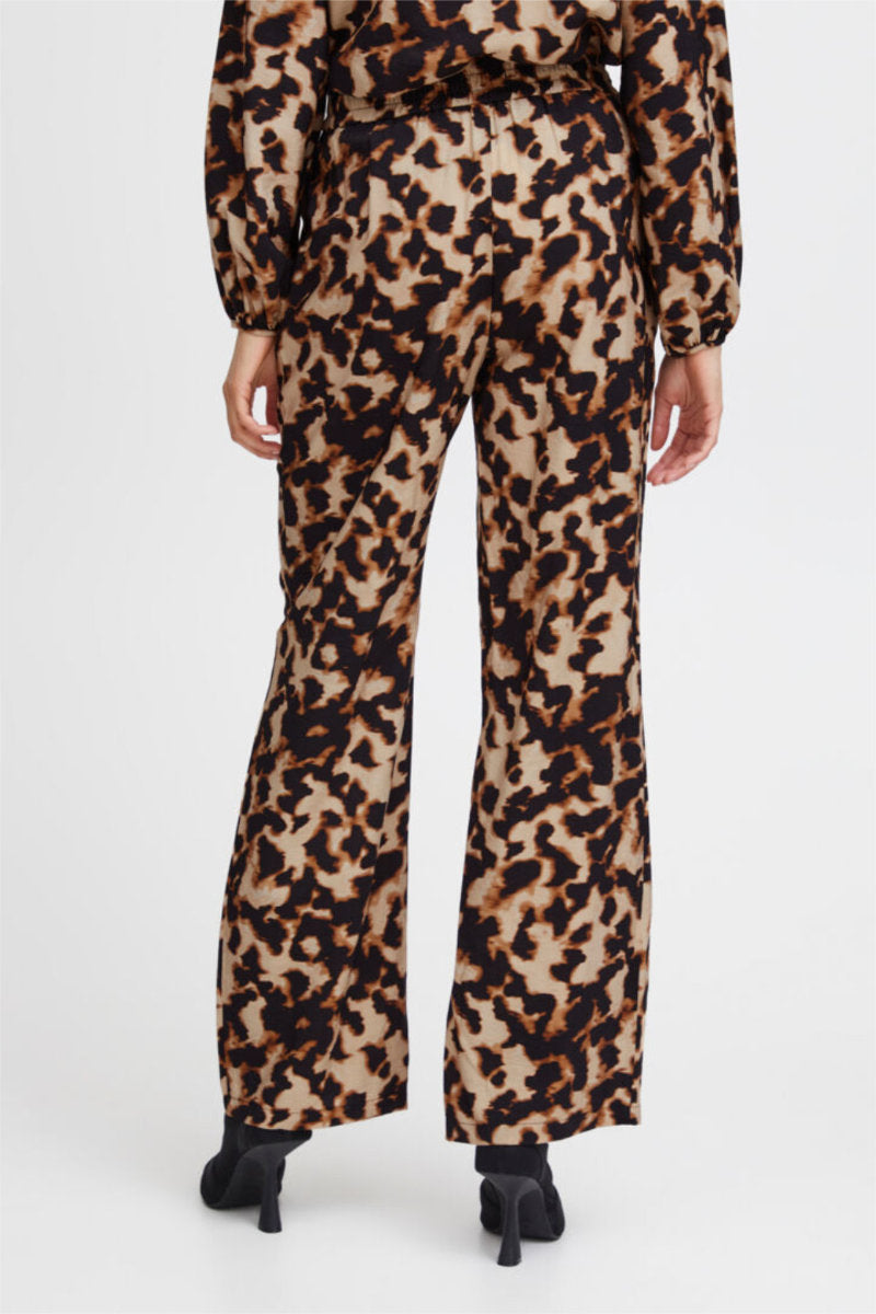 Ibine Wide-leg Trousers, Brown