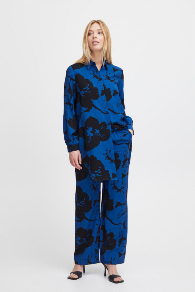 Ibine wide-leg trousers, blue