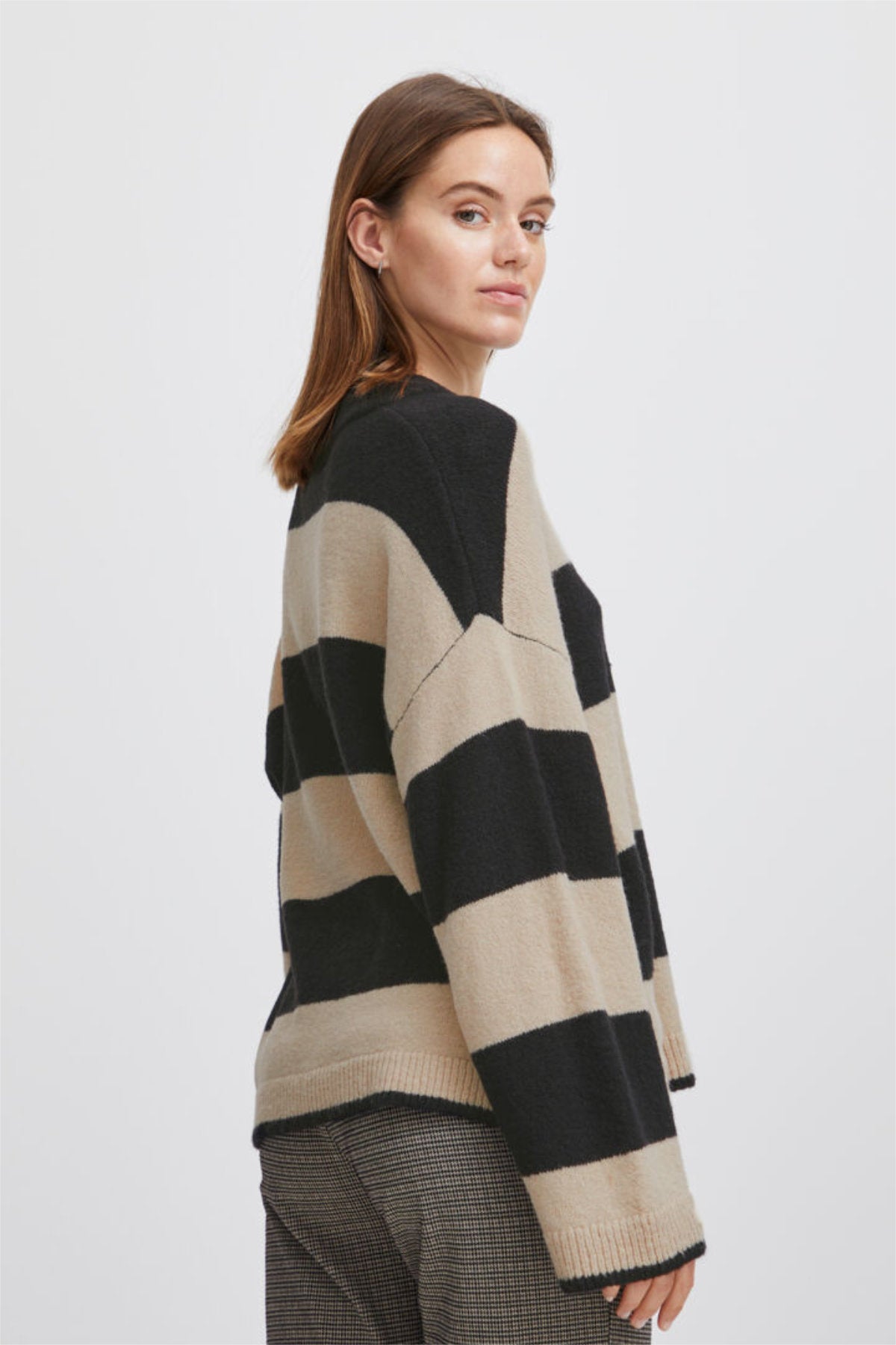 Martha stripe jumper, black