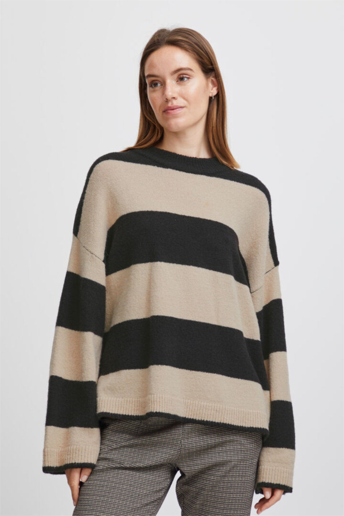 Martha stripe jumper, black