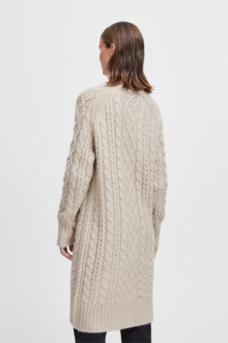Maron long cardigan, stone