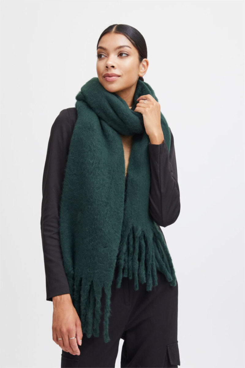 Wilme scarf, bottle green