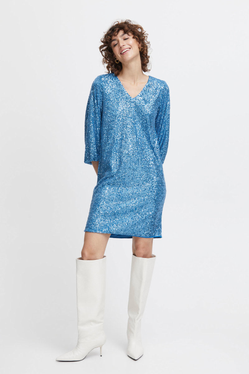 Solia dress, ice blue