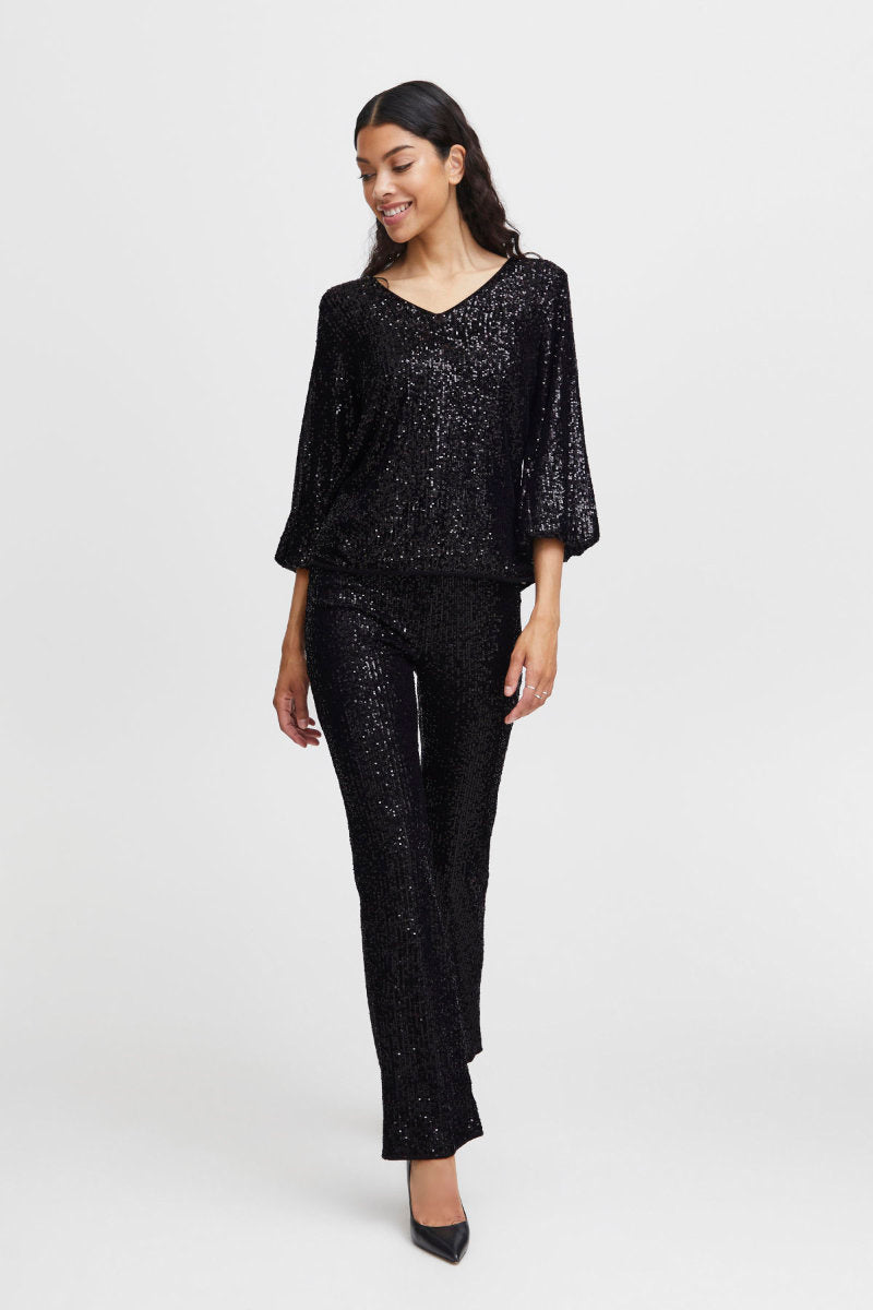 Solia top, black