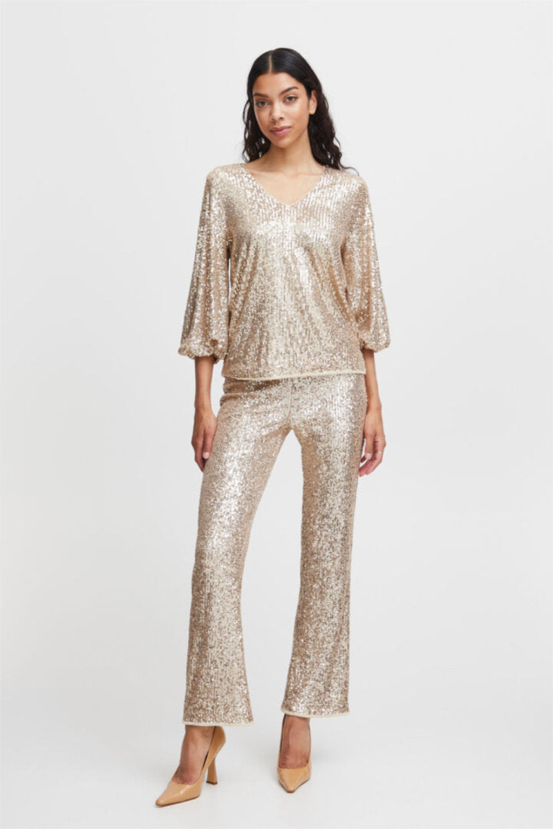 Solia top, pale gold