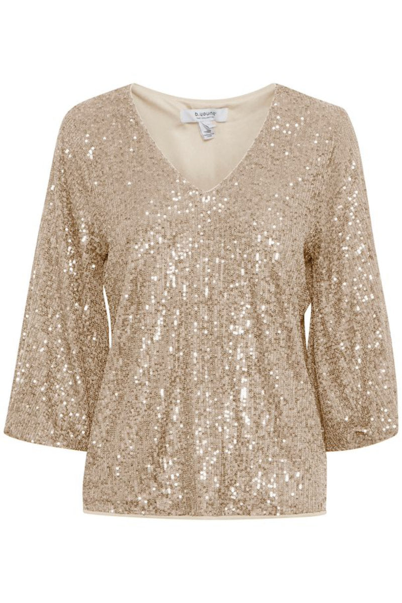 Solia top, pale gold
