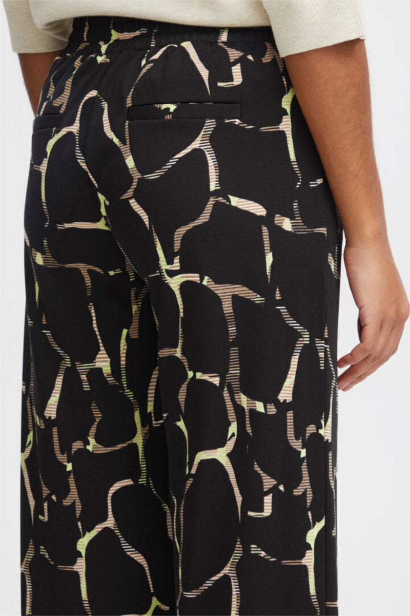 Rizetta trousers, black green