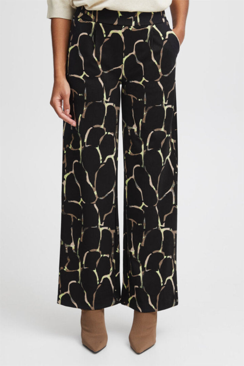 Rizetta trousers, black green
