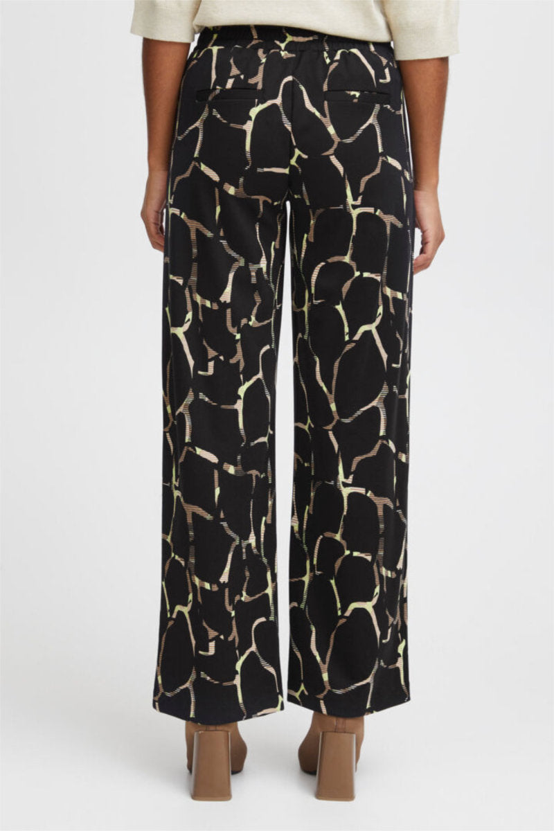Rizetta trousers, black green