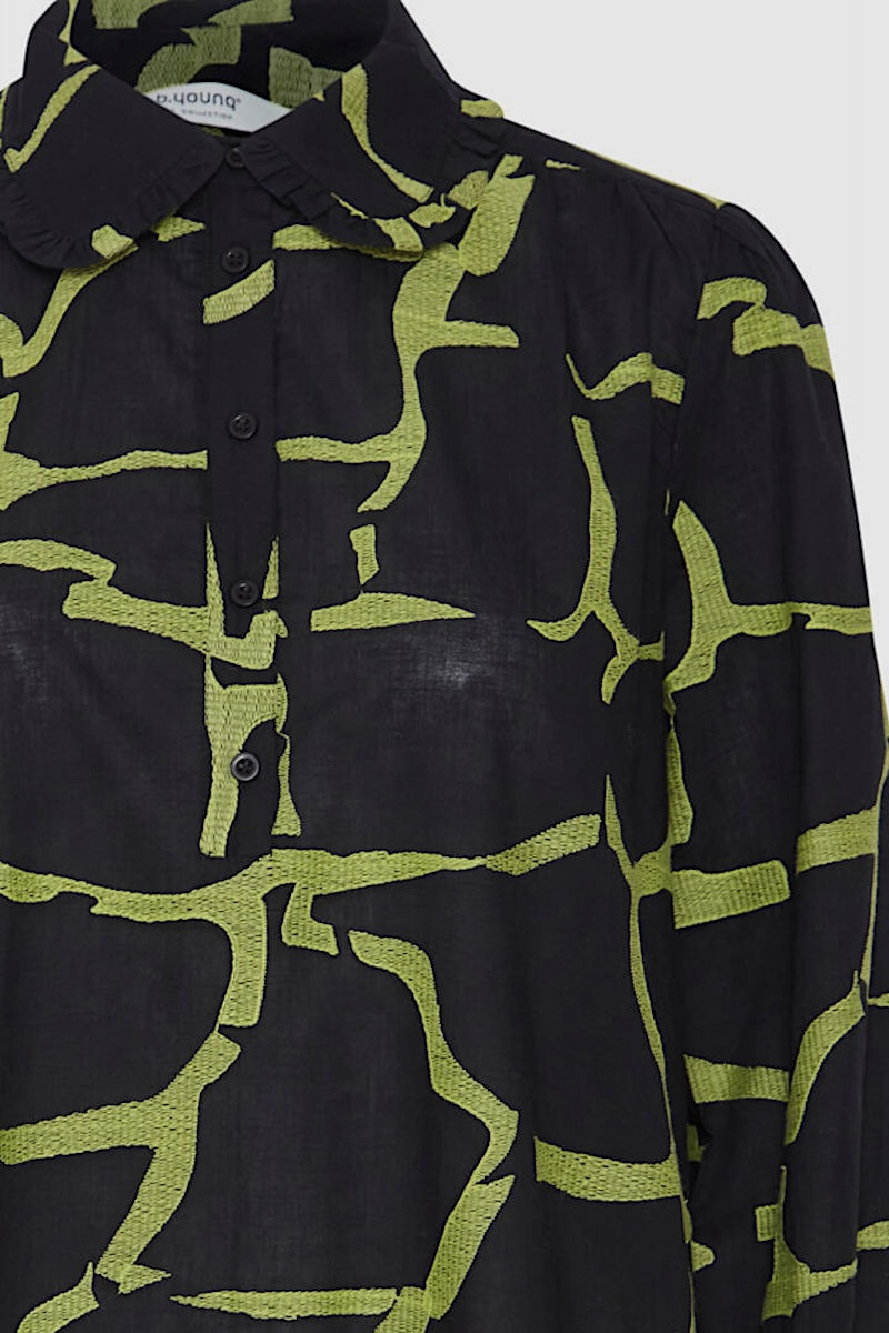 Haliey dress, black green