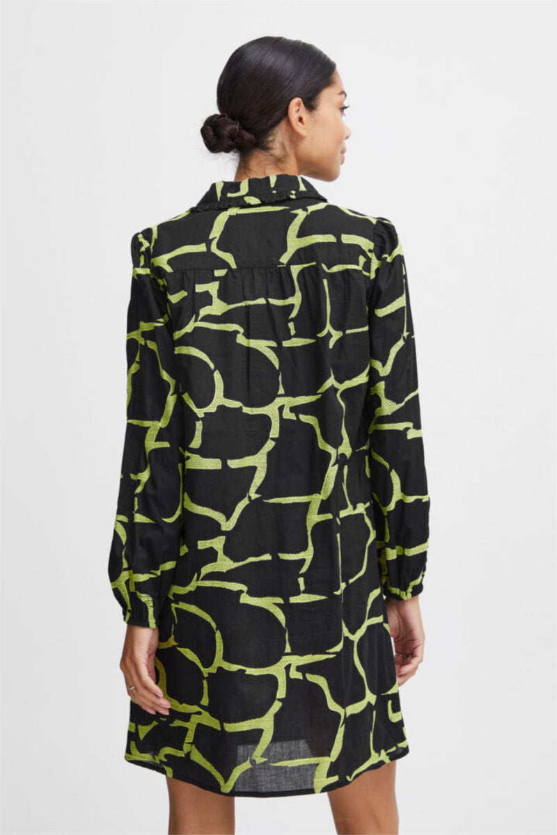 Haliey dress, black green