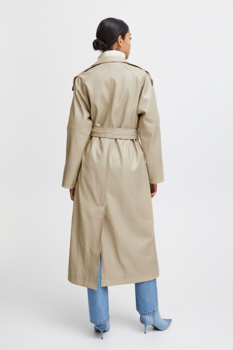 Dafany trench coat, stone