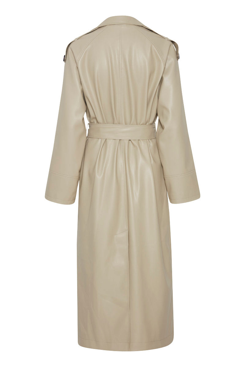 Dafany trench coat, stone