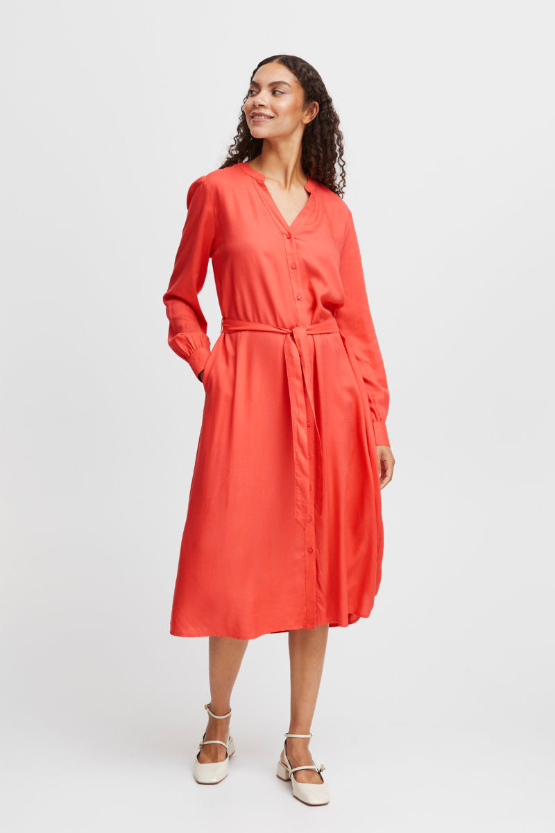 Josa shirt dress, cayenne