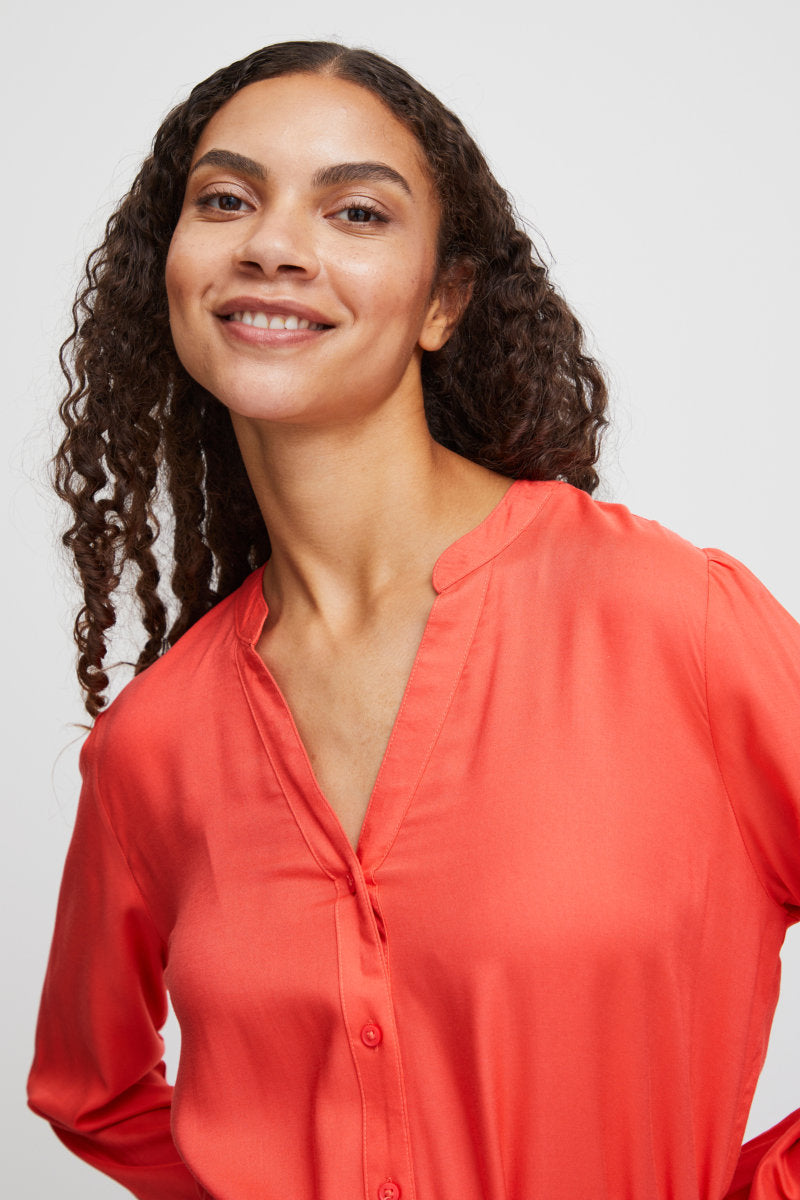 Josa shirt dress, cayenne