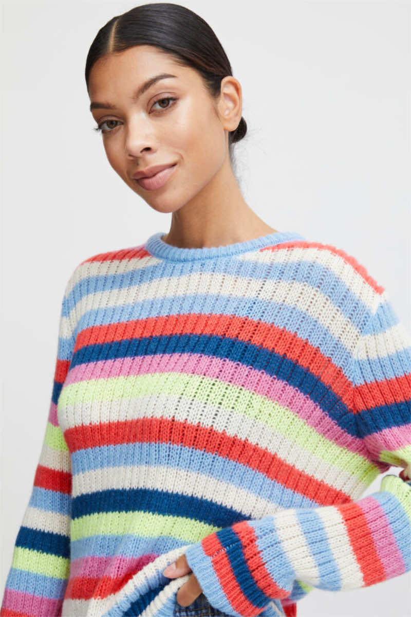 Okarla stripe jumper, multi