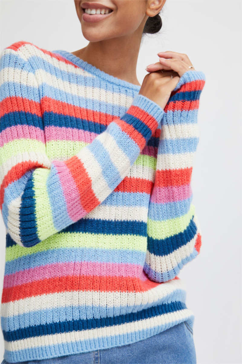 Okarla stripe jumper, multi