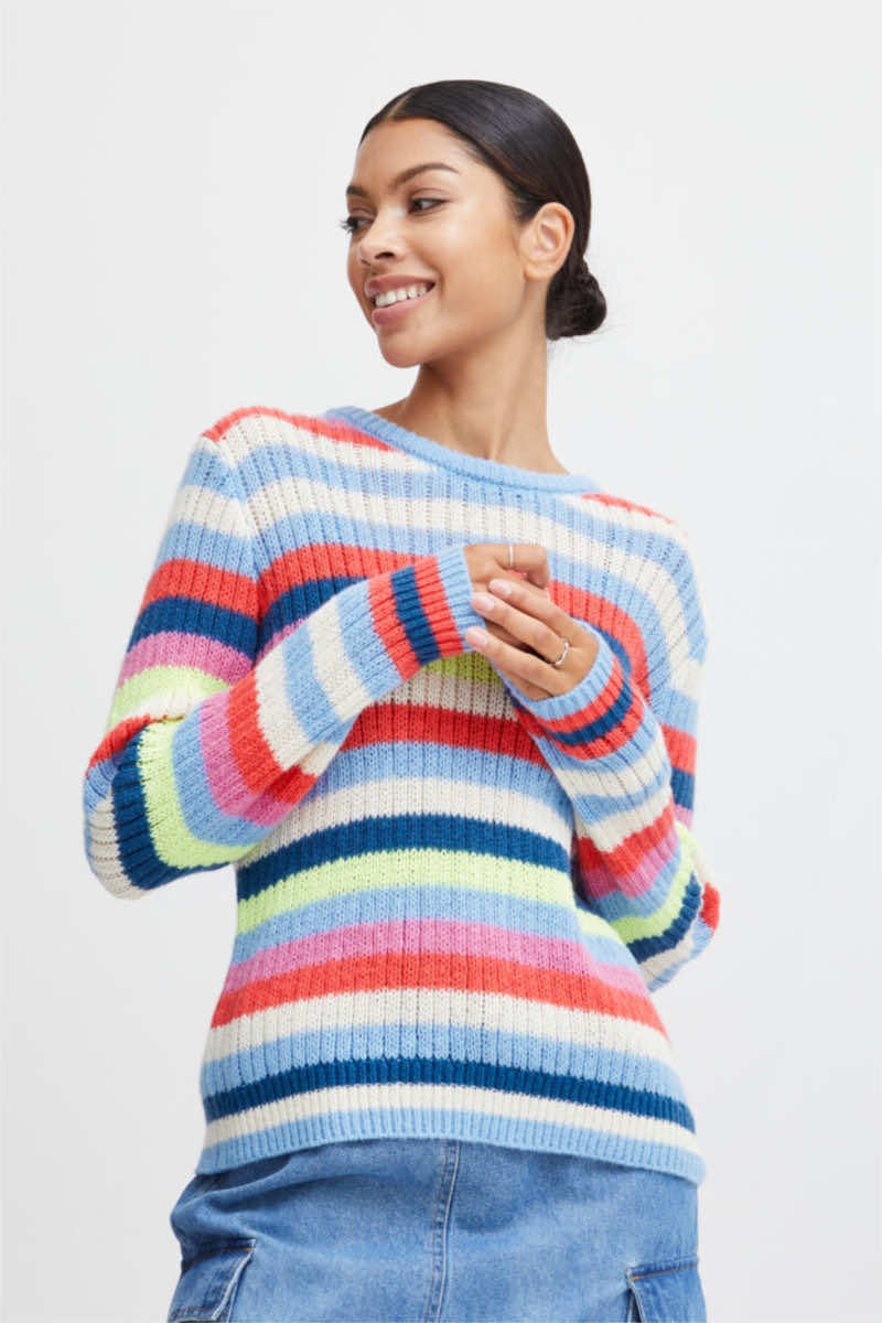 Okarla stripe jumper, multi