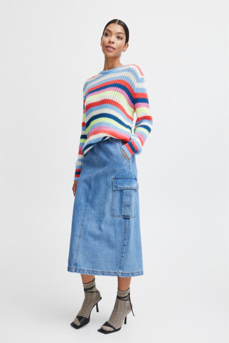 Okarla stripe jumper, multi