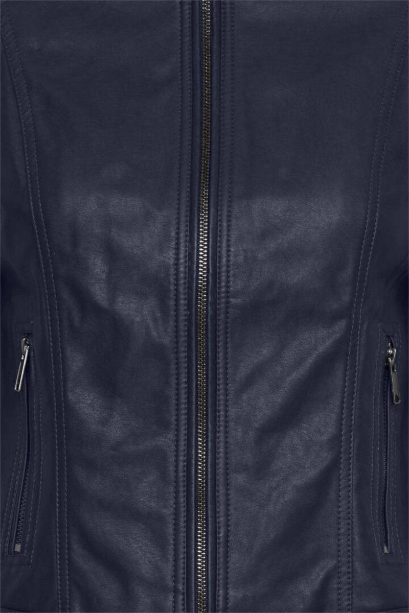 Acom faux leather jacket, black