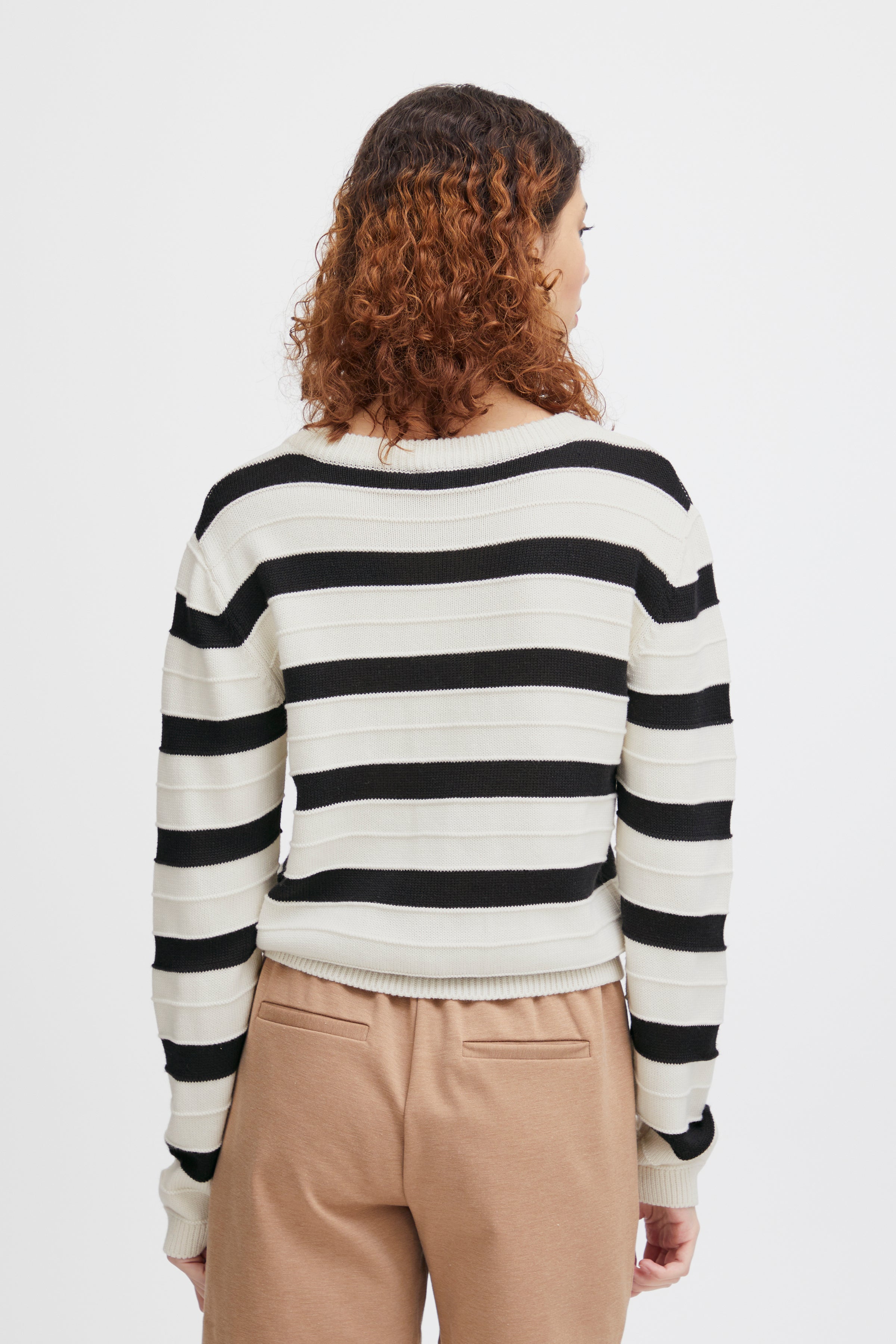 Mocca Cardigan, ivory and black