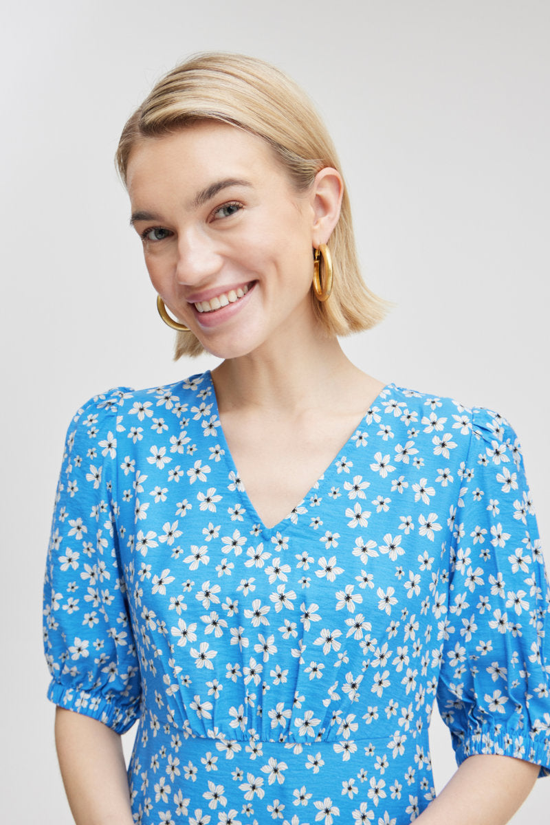 Ibano long dress, sky blue