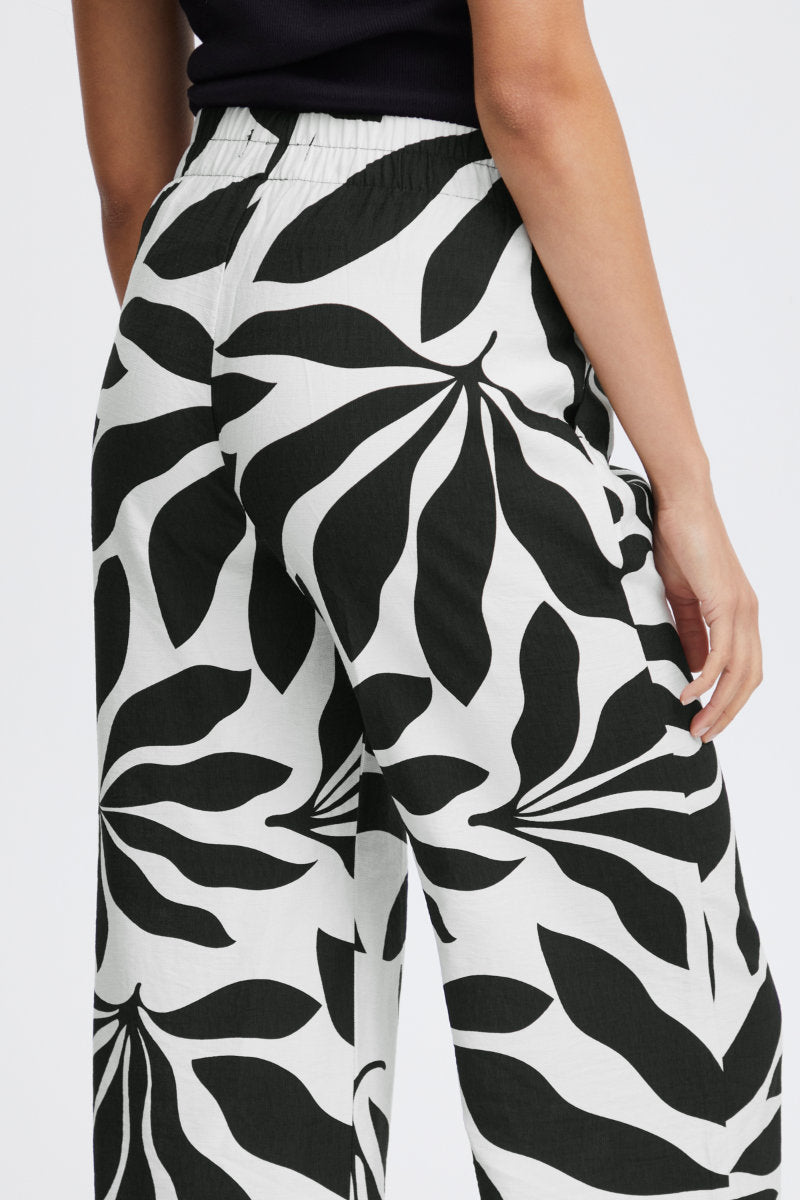 Janina palazzo pants, black