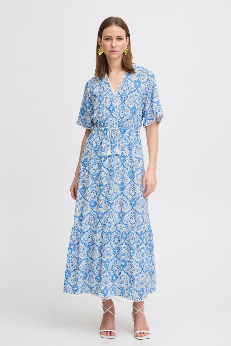 Halba dress, delft blue