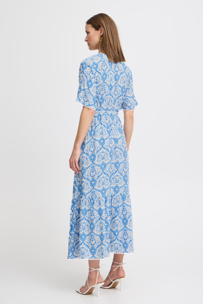 Halba dress, delft blue