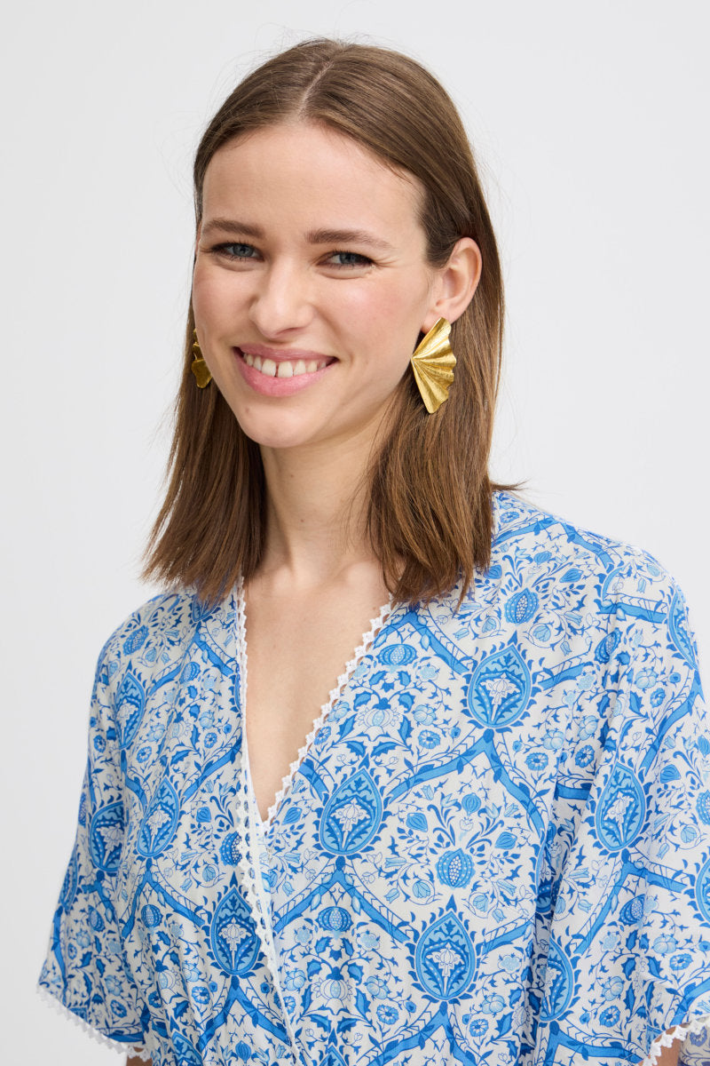 Halba dress, delft blue