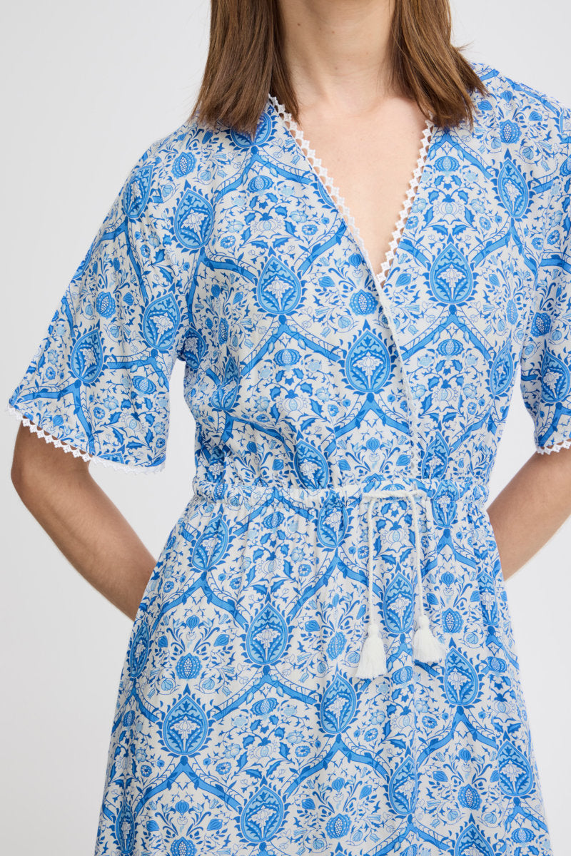 Halba dress, delft blue