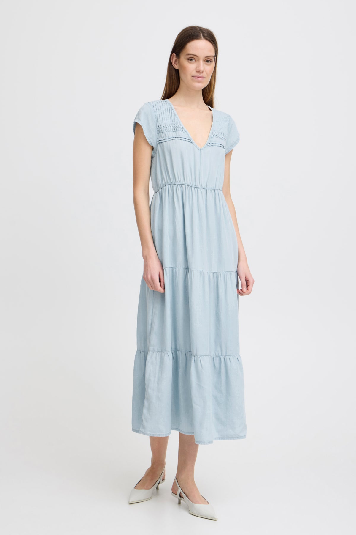 Litta dress, light denim