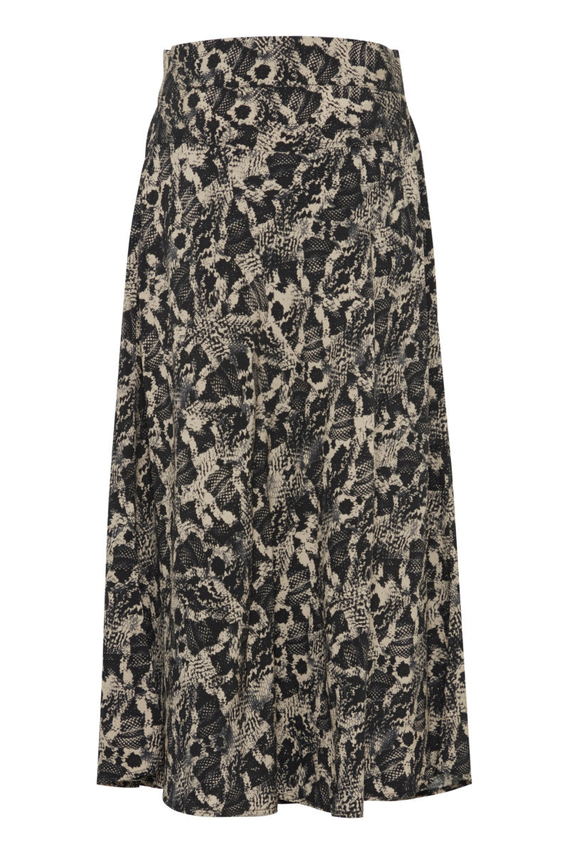 Ibine bias skirt, black