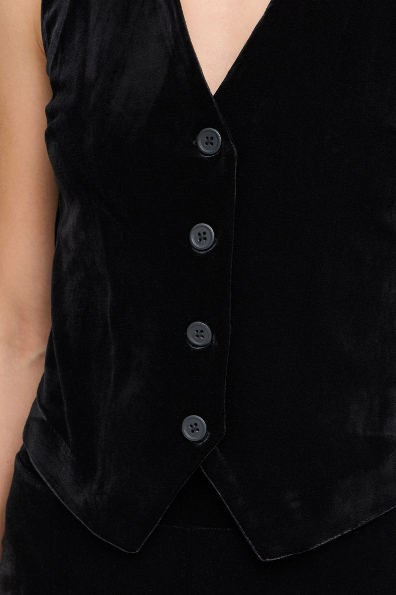 Perlina waiscoat, black