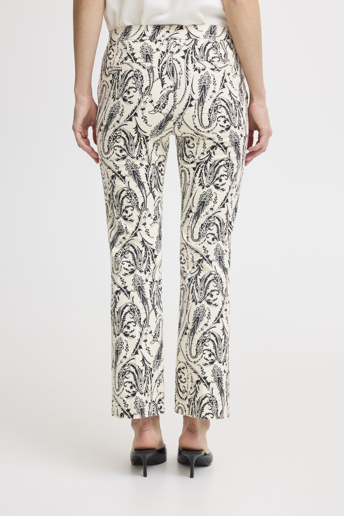Decka pants, ivory/black