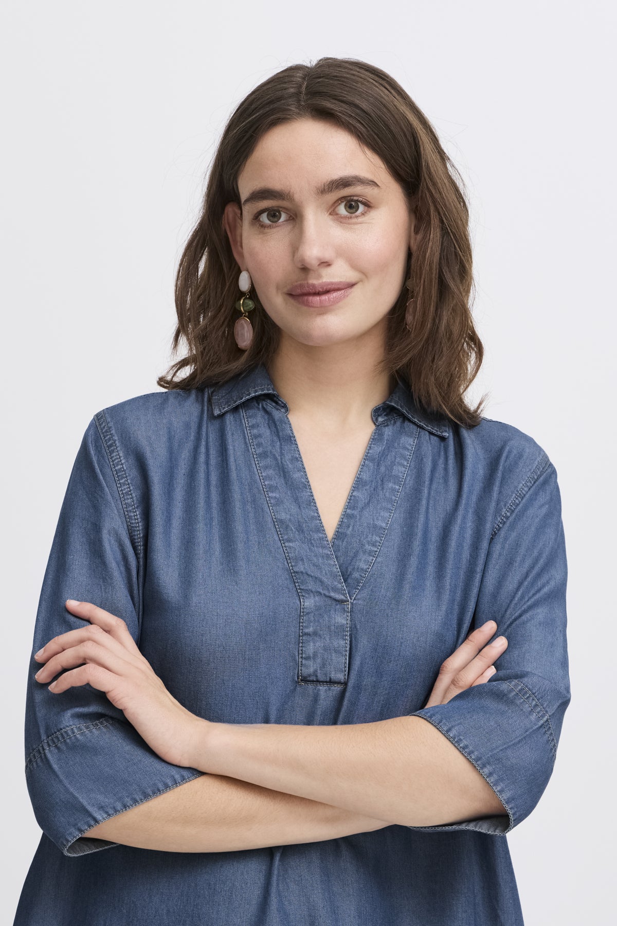 Kosmo tunic, mid denim